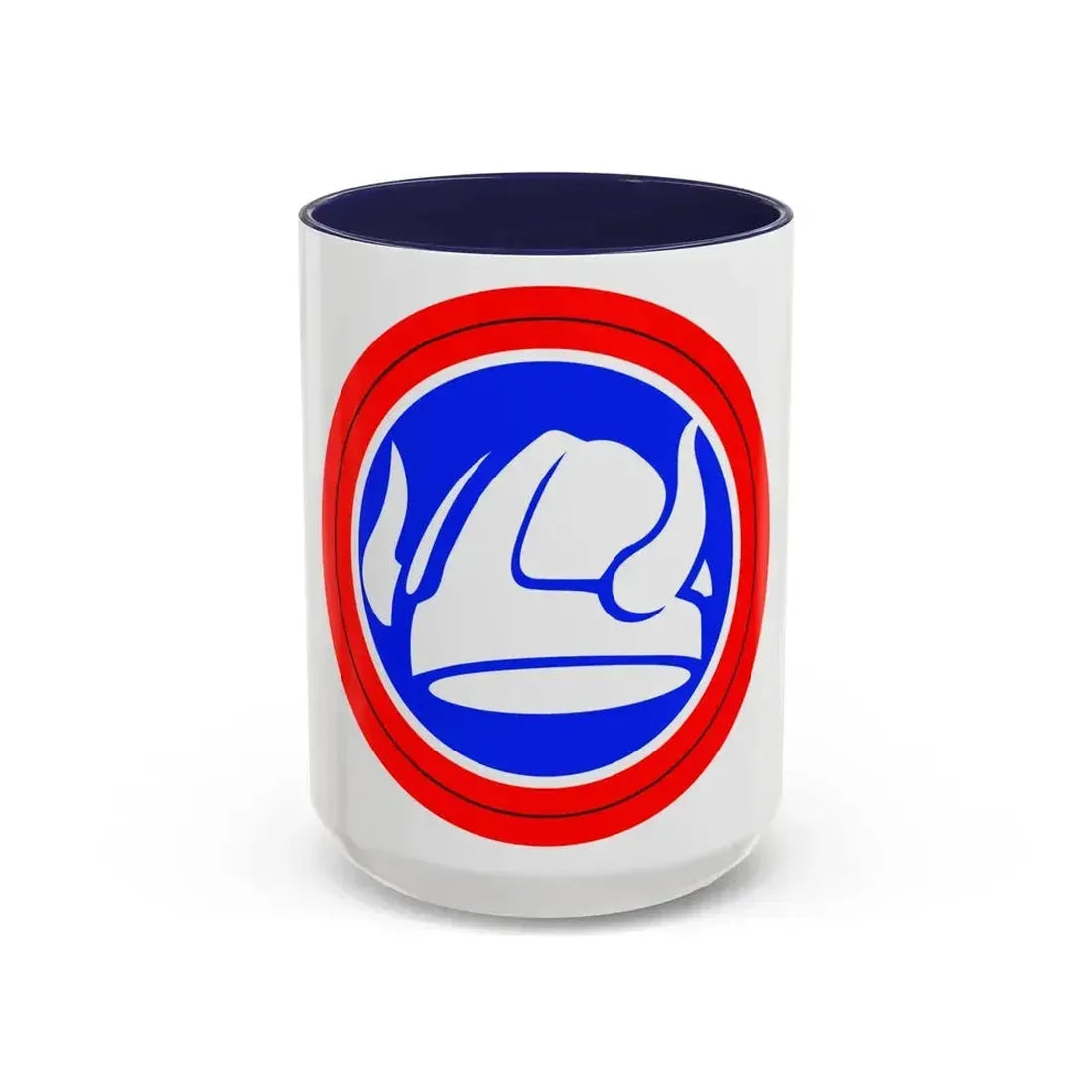 47th Division Shoulder Patch (U.S. Army) Accent Coffee Mug 15oz Navy - Go Mug Yourself