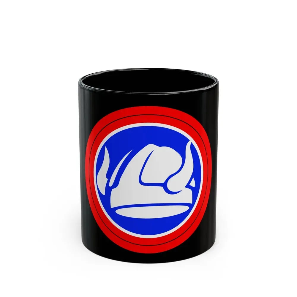 47th Division Shoulder Patch (U.S. Army) Black Coffee Mug 11oz - Go Mug Yourself