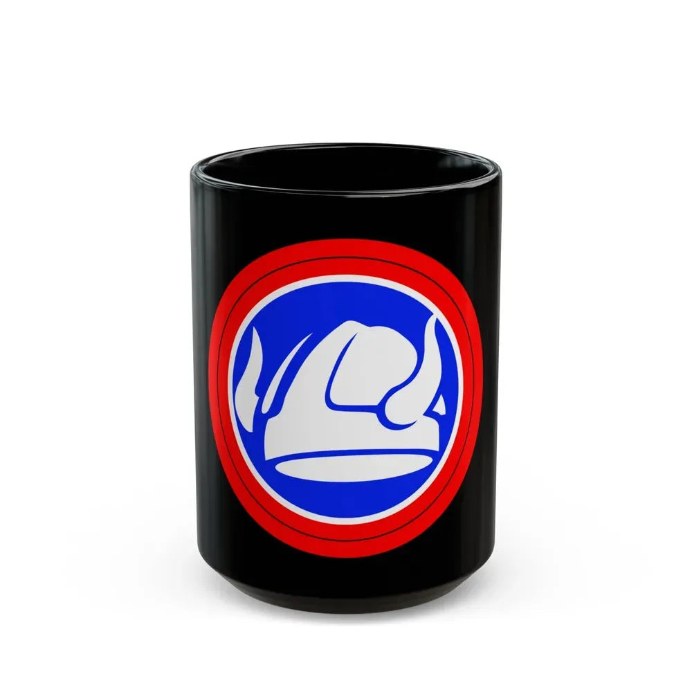 47th Division Shoulder Patch (U.S. Army) Black Coffee Mug 15oz - Go Mug Yourself