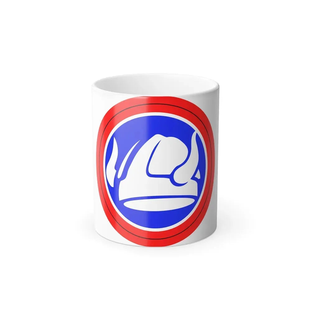 47th Division Shoulder Patch (U.S. Army) Color Changing Coffee Mug 11oz - Go Mug Yourself