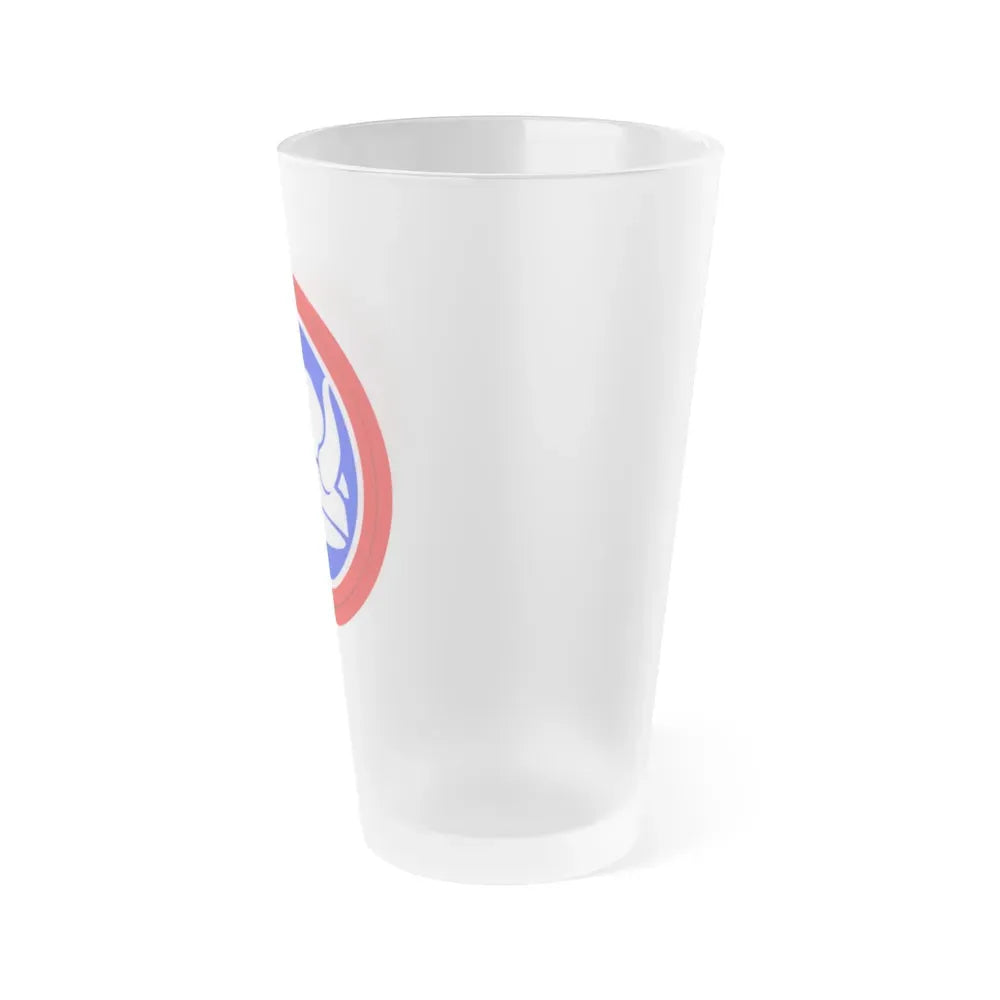 47th Division Shoulder Patch (U.S. Army) Frosted Pint Glass 16oz - Go Mug Yourself