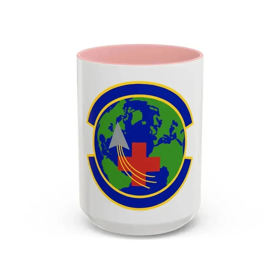 48 Operational Medical Readiness Squadron USAFE (U.S. Air Force) Accent Coffee Mug 15oz Pink - Go Mug Yourself