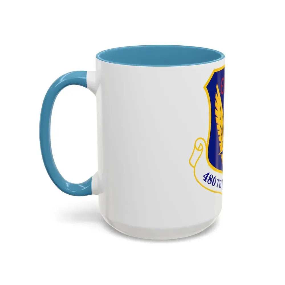 480 Intelligence Surveillance and Reconnaissance Wing ACC (U.S. Air Force) Accent Coffee Mug - Go Mug Yourself