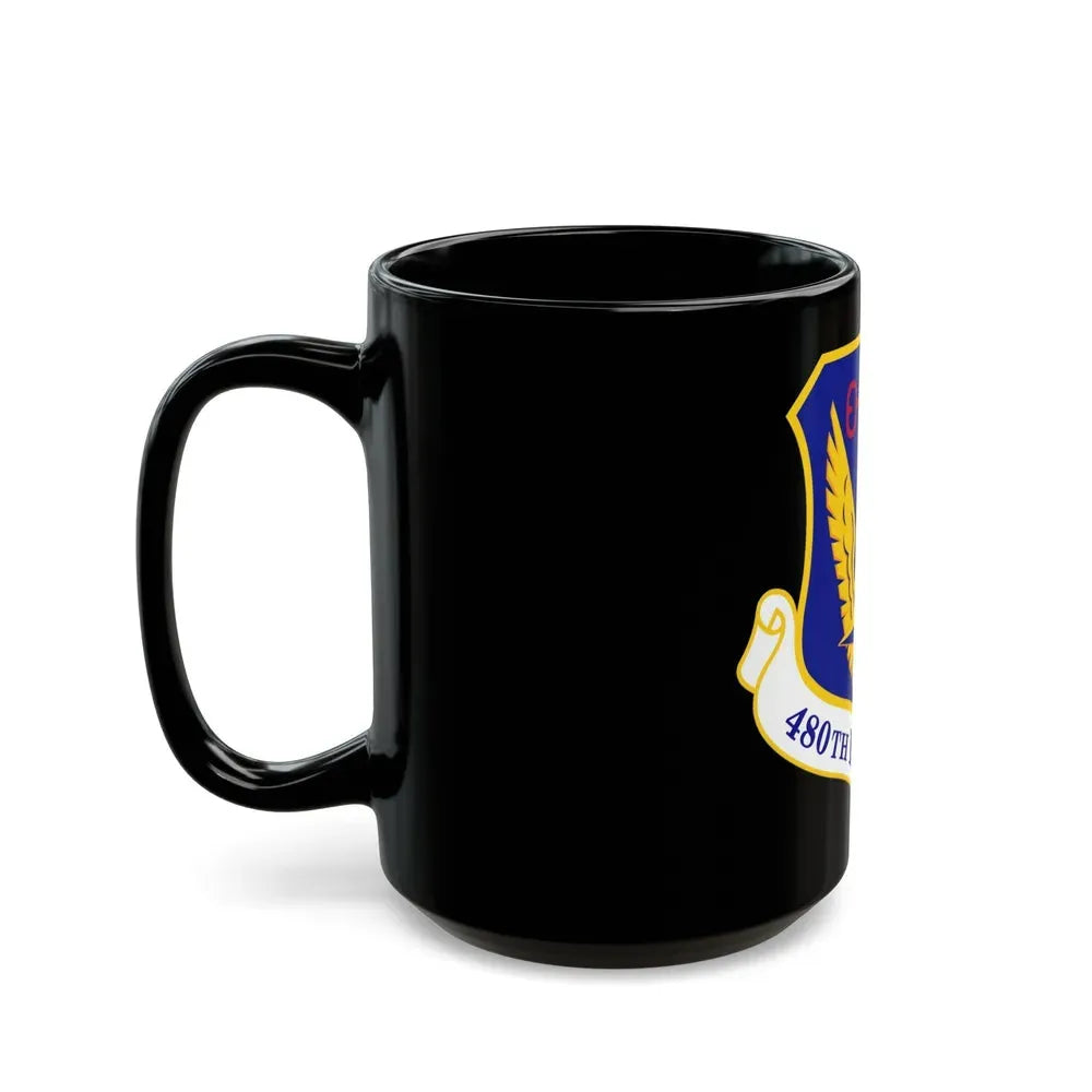 480 Intelligence Surveillance and Reconnaissance Wing ACC (U.S. Air Force) Black Coffee Mug - Go Mug Yourself