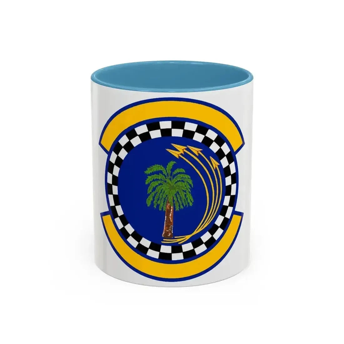 482 Force Support Squadron AFRC (U.S. Air Force) Accent Coffee Mug 11oz Light Blue - Go Mug Yourself