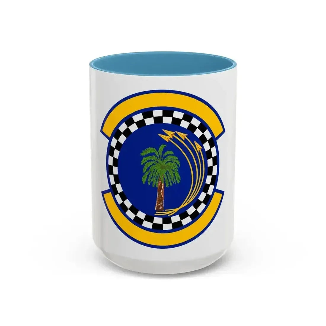 482 Force Support Squadron AFRC (U.S. Air Force) Accent Coffee Mug 15oz Light Blue - Go Mug Yourself