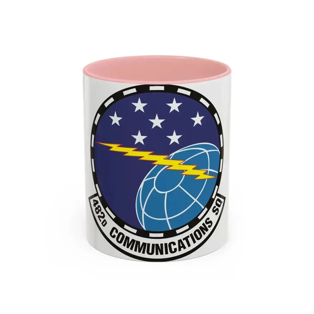 482d Communications Squadron (U.S. Air Force) Accent Coffee Mug 11oz Pink - Go Mug Yourself