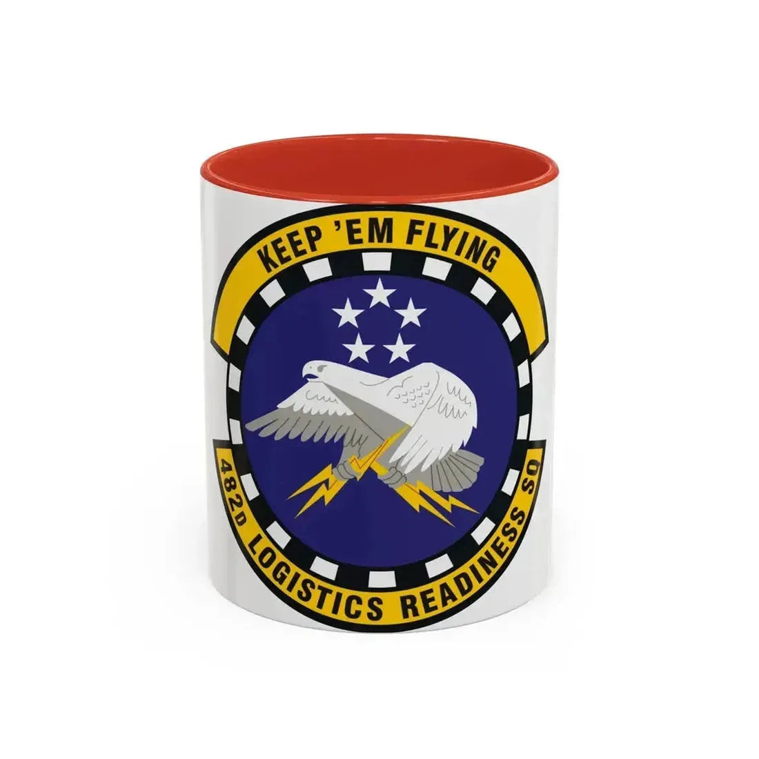 482d Logistics Readiness Squadron (U.S. Air Force) Accent Coffee Mug 11oz Red - Go Mug Yourself