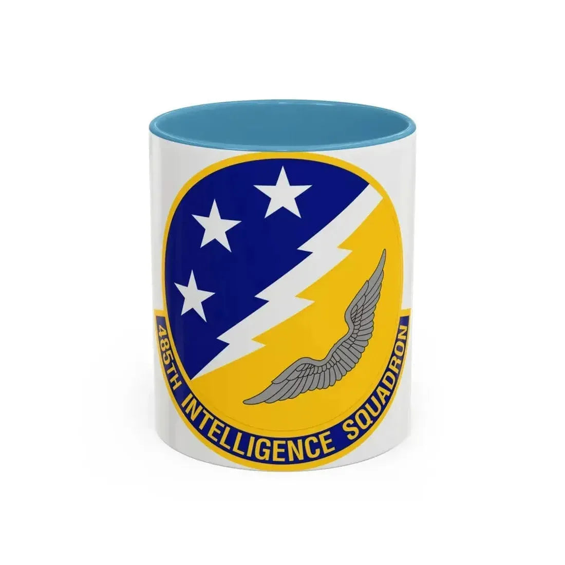 485 Intelligence Squadron ACC (U.S. Air Force) Accent Coffee Mug 11oz Light Blue - Go Mug Yourself