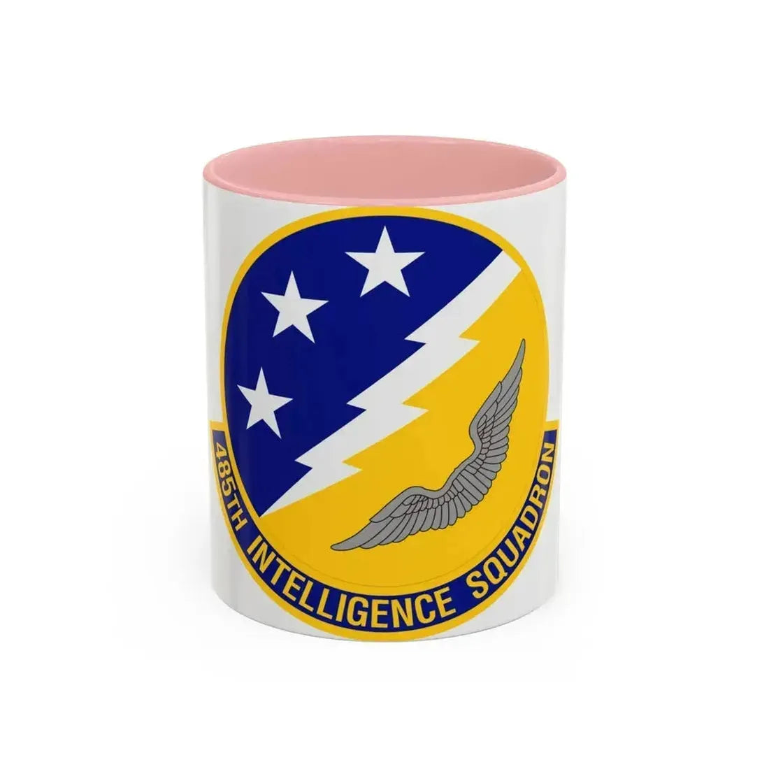485 Intelligence Squadron ACC (U.S. Air Force) Accent Coffee Mug 11oz Pink - Go Mug Yourself