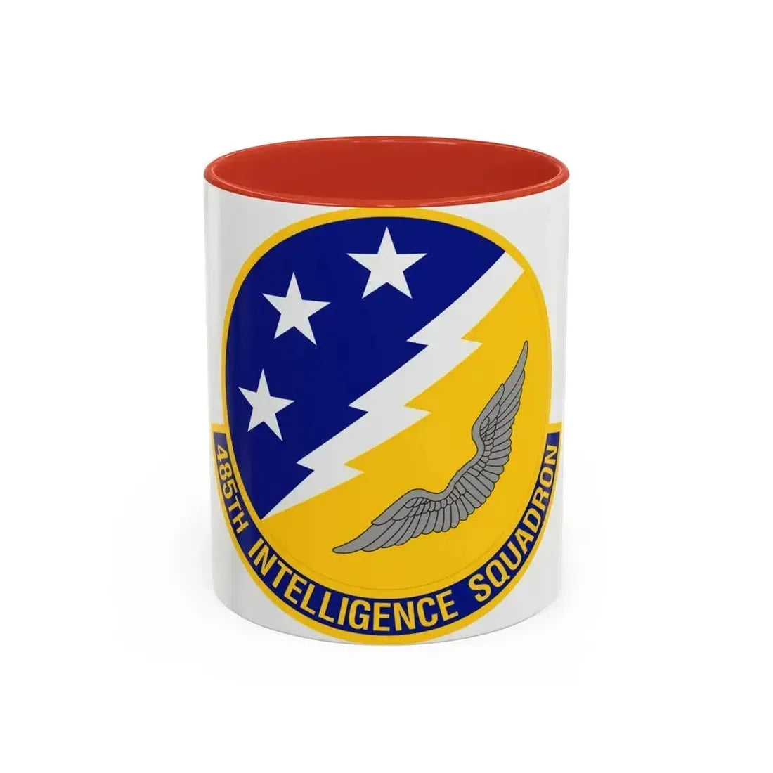 485 Intelligence Squadron ACC (U.S. Air Force) Accent Coffee Mug 11oz Red - Go Mug Yourself