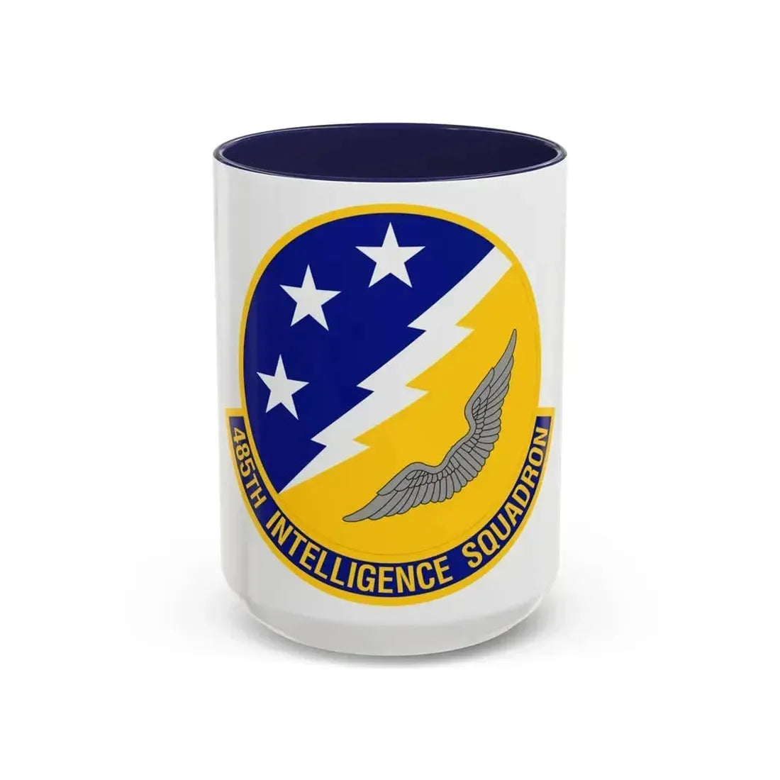485 Intelligence Squadron ACC (U.S. Air Force) Accent Coffee Mug 15oz Navy - Go Mug Yourself
