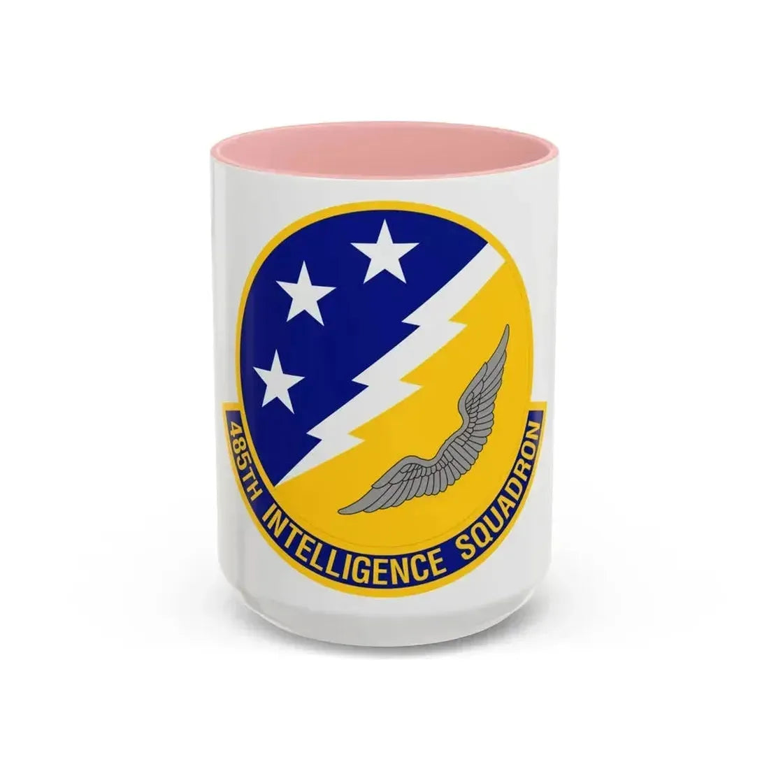 485 Intelligence Squadron ACC (U.S. Air Force) Accent Coffee Mug 15oz Pink - Go Mug Yourself