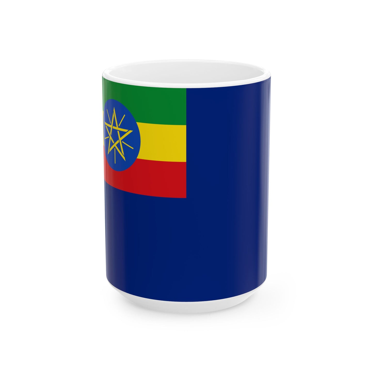War Ensign of Ethiopia FDRE (Ethiopia) White Coffee Mug