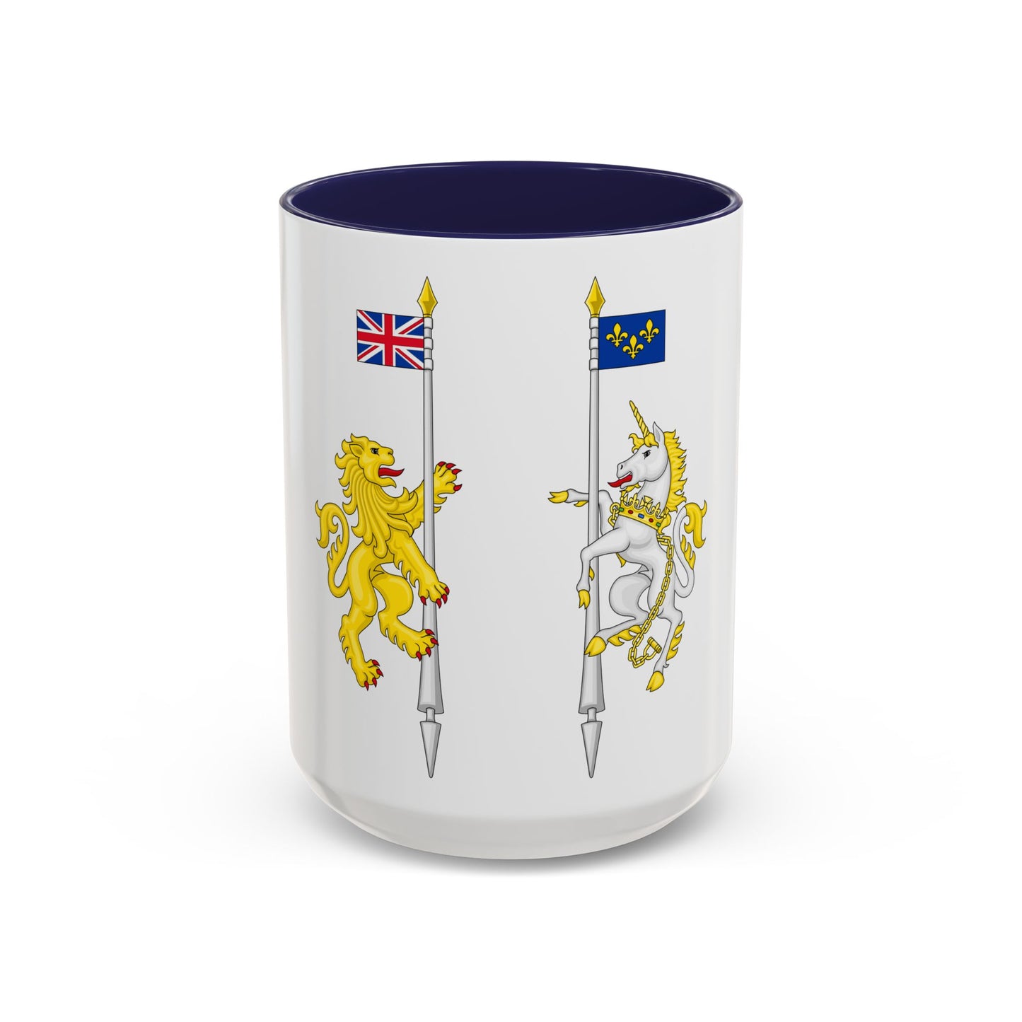 Supporters from the coat of arms of Canada - Accent Coffee Mug