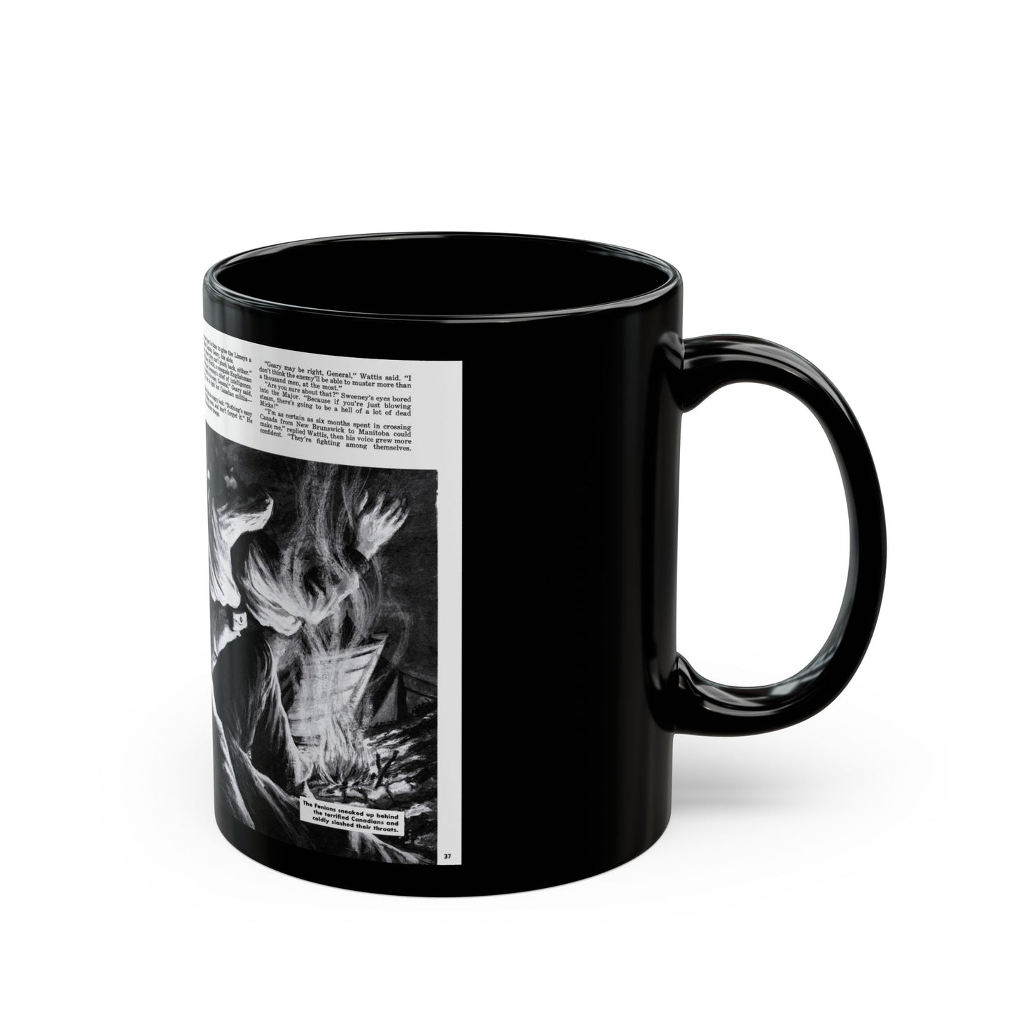 Blood on the Maple Leaf, Man's Adventure, December 1958 - Black Coffee Mug