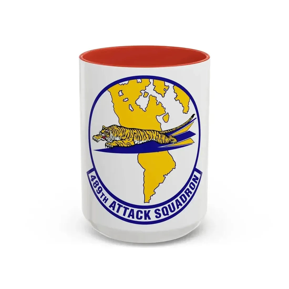 489 Attack Sq ACC (U.S. Air Force) Accent Coffee Mug 15oz Red - Go Mug Yourself