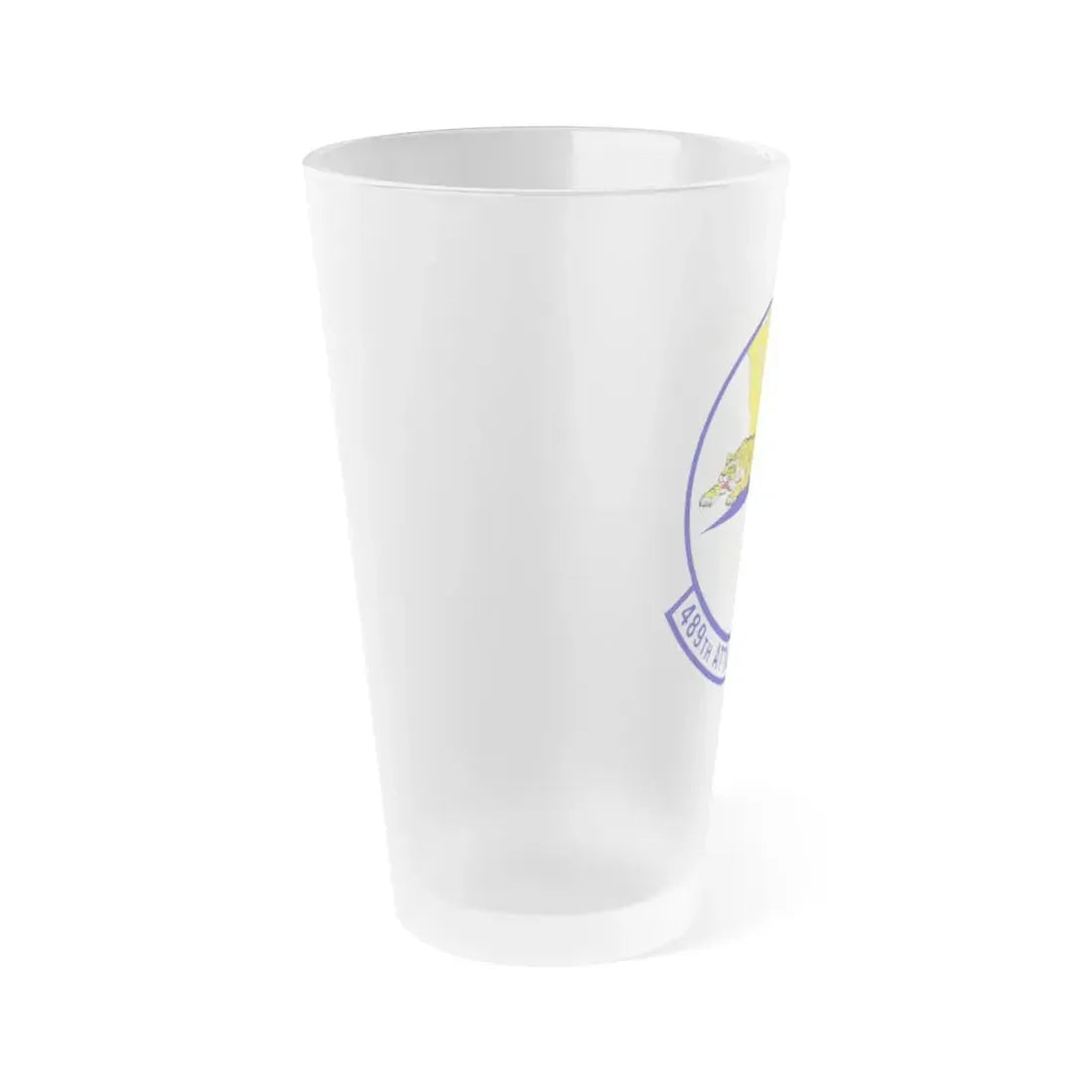 489 Attack Sq ACC (U.S. Air Force) Frosted Pint Glass 16oz - Go Mug Yourself