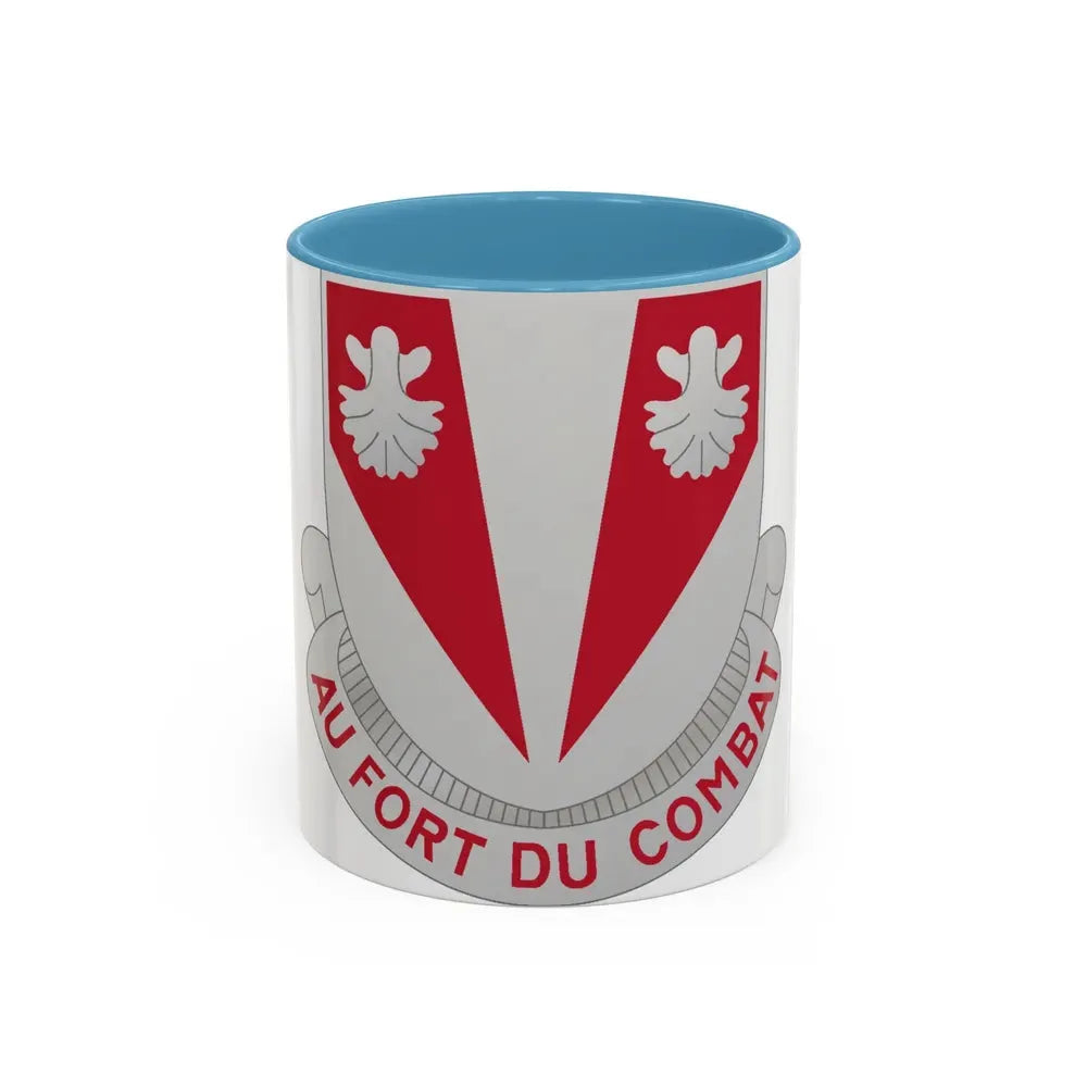 489 Engineer Battalion (U.S. Army) Accent Coffee Mug 11oz Light Blue - Go Mug Yourself