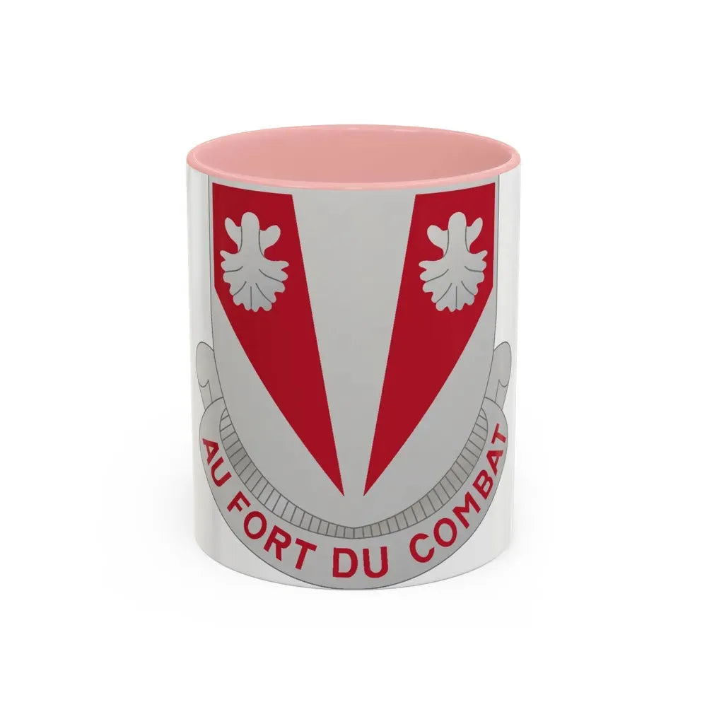 489 Engineer Battalion (U.S. Army) Accent Coffee Mug 11oz Pink - Go Mug Yourself