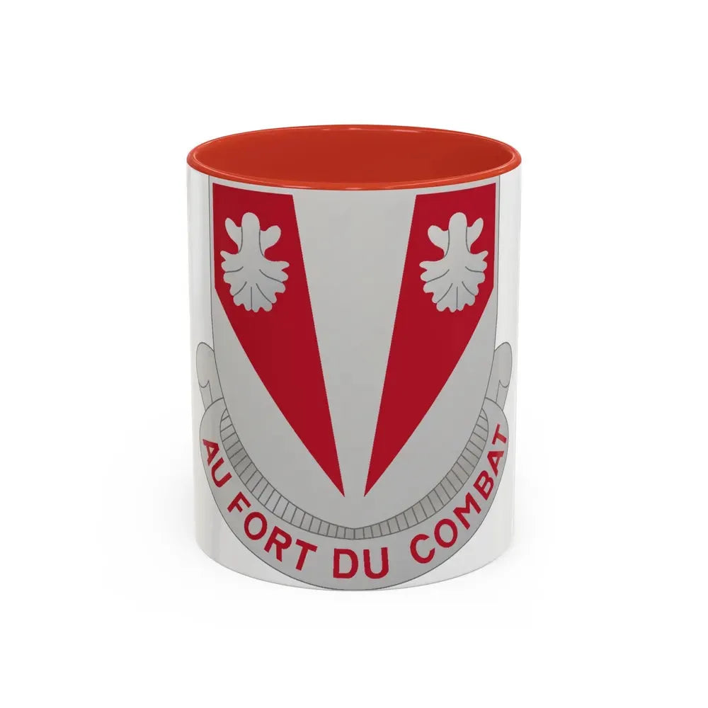 489 Engineer Battalion (U.S. Army) Accent Coffee Mug 11oz Red - Go Mug Yourself