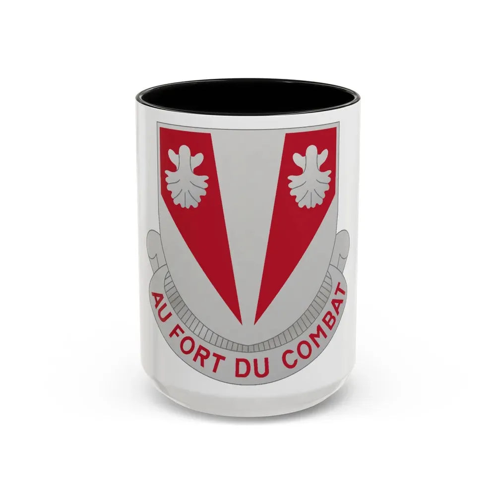 489 Engineer Battalion (U.S. Army) Accent Coffee Mug 15oz Black - Go Mug Yourself