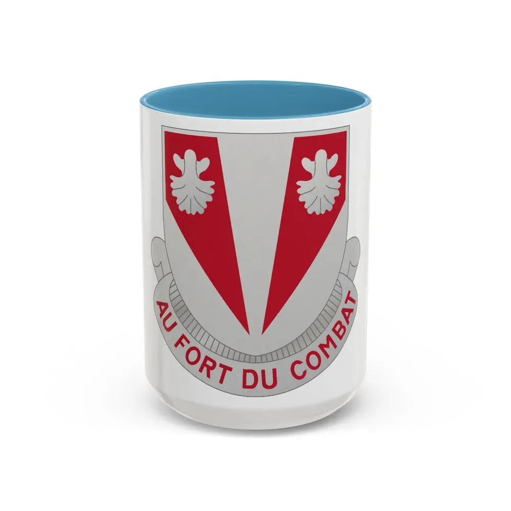 489 Engineer Battalion (U.S. Army) Accent Coffee Mug 15oz Light Blue - Go Mug Yourself