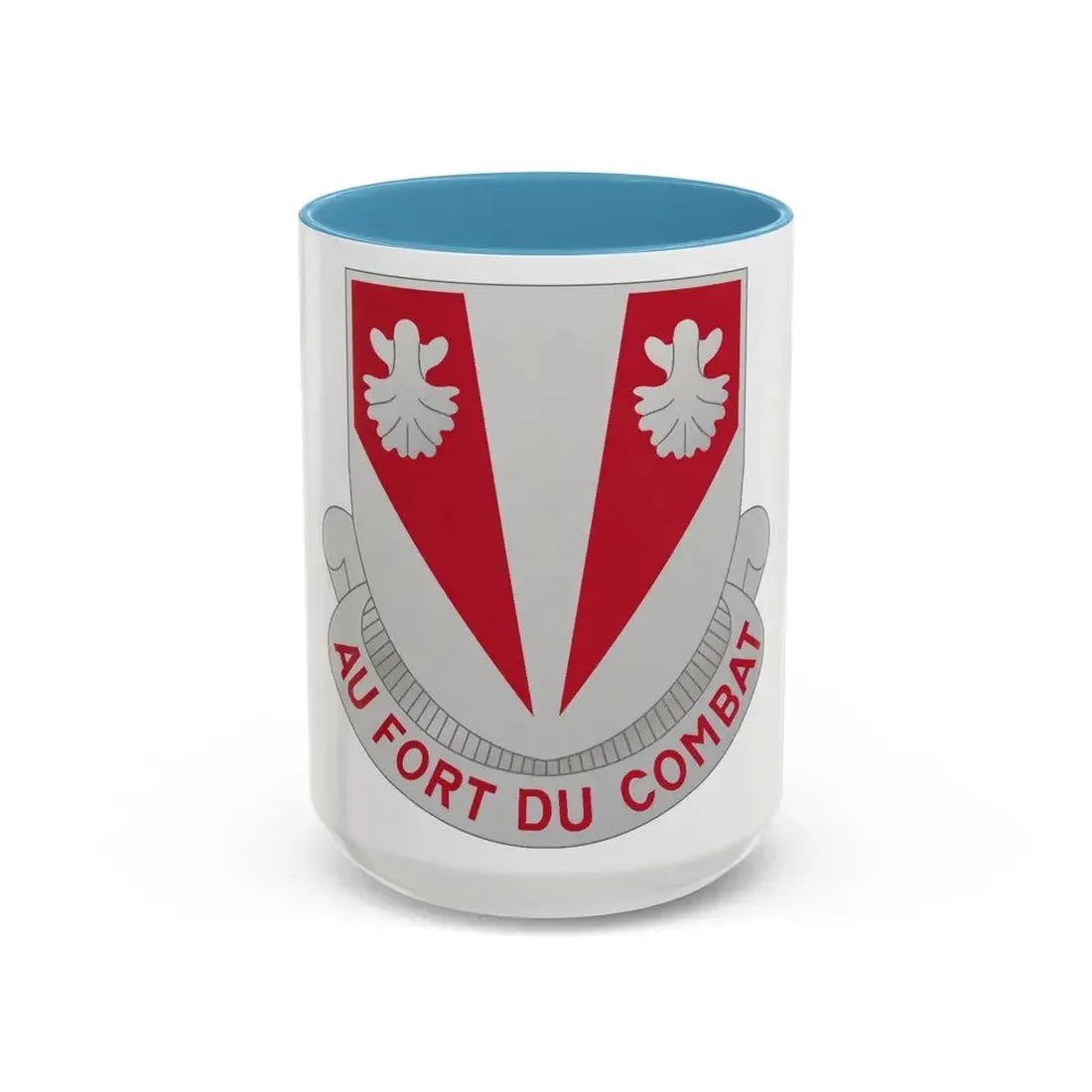 489 Engineer Battalion (U.S. Army) Accent Coffee Mug 15oz Light Blue - Go Mug Yourself