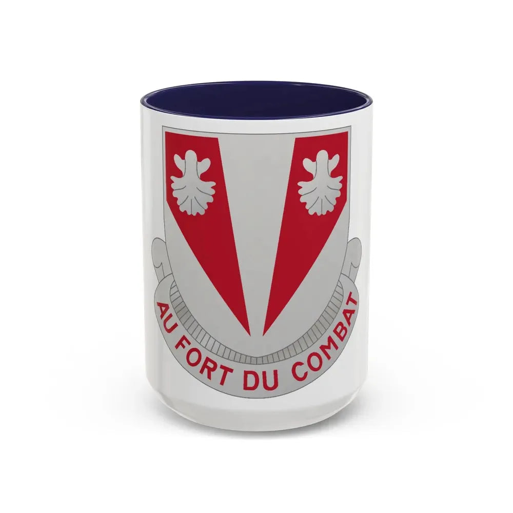 489 Engineer Battalion (U.S. Army) Accent Coffee Mug 15oz Navy - Go Mug Yourself