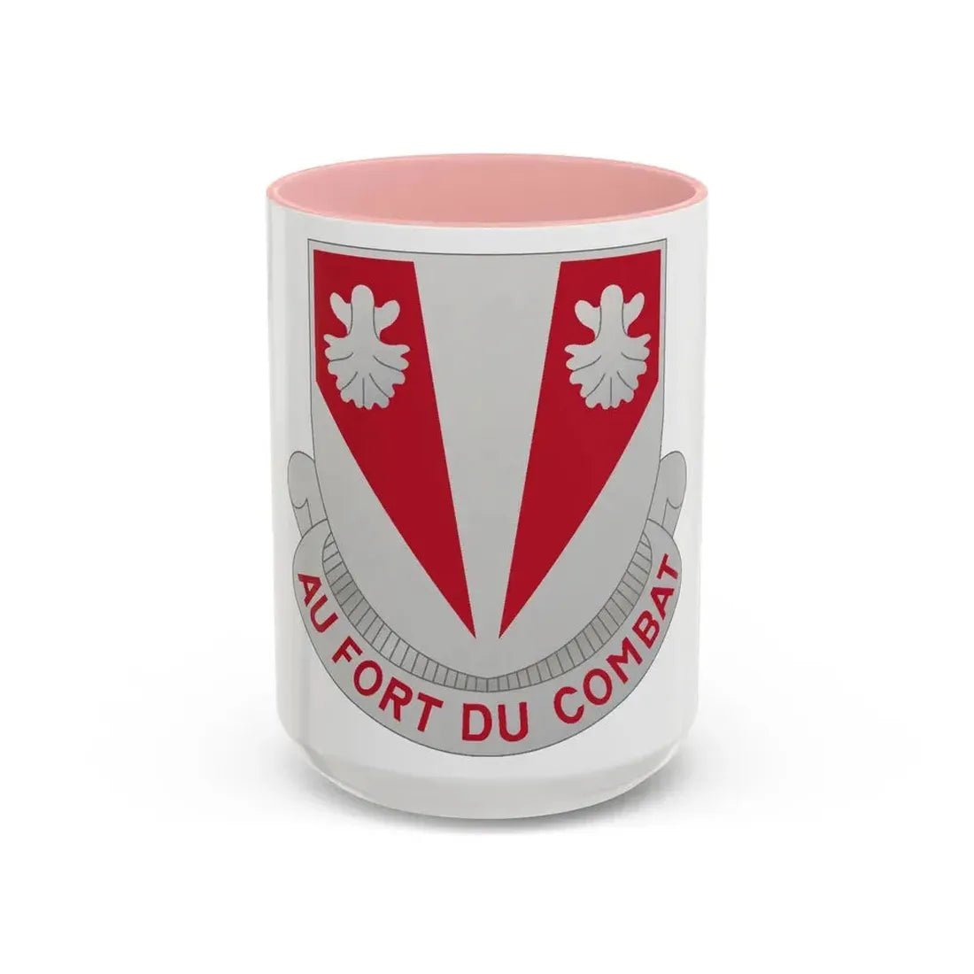 489 Engineer Battalion (U.S. Army) Accent Coffee Mug 15oz Pink - Go Mug Yourself