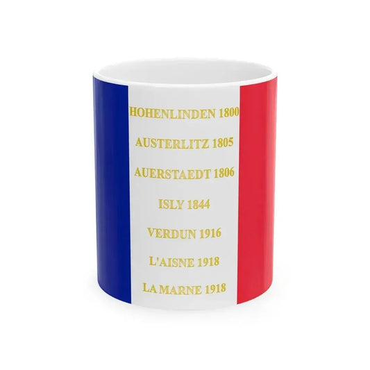 48e regiment dinfanterie de ligne - drapeau (France) White Coffee Mug 11oz - Go Mug Yourself