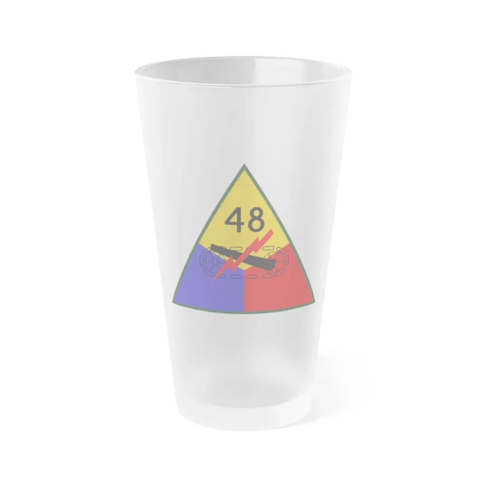 48th Armored Division (U.S. Army) Frosted Pint Glass 16oz Default Title - Go Mug Yourself