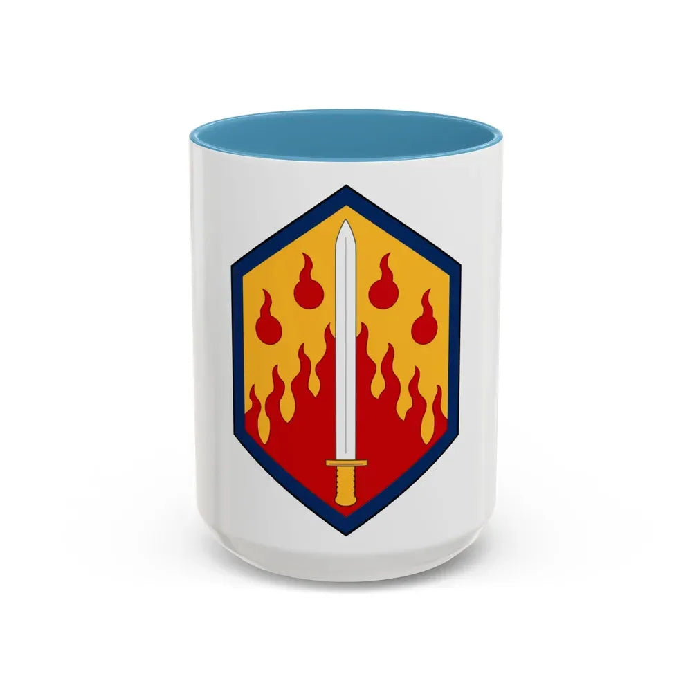 48th Chemical Brigade (U.S. Army) Accent Coffee Mug 15oz Light Blue - Go Mug Yourself