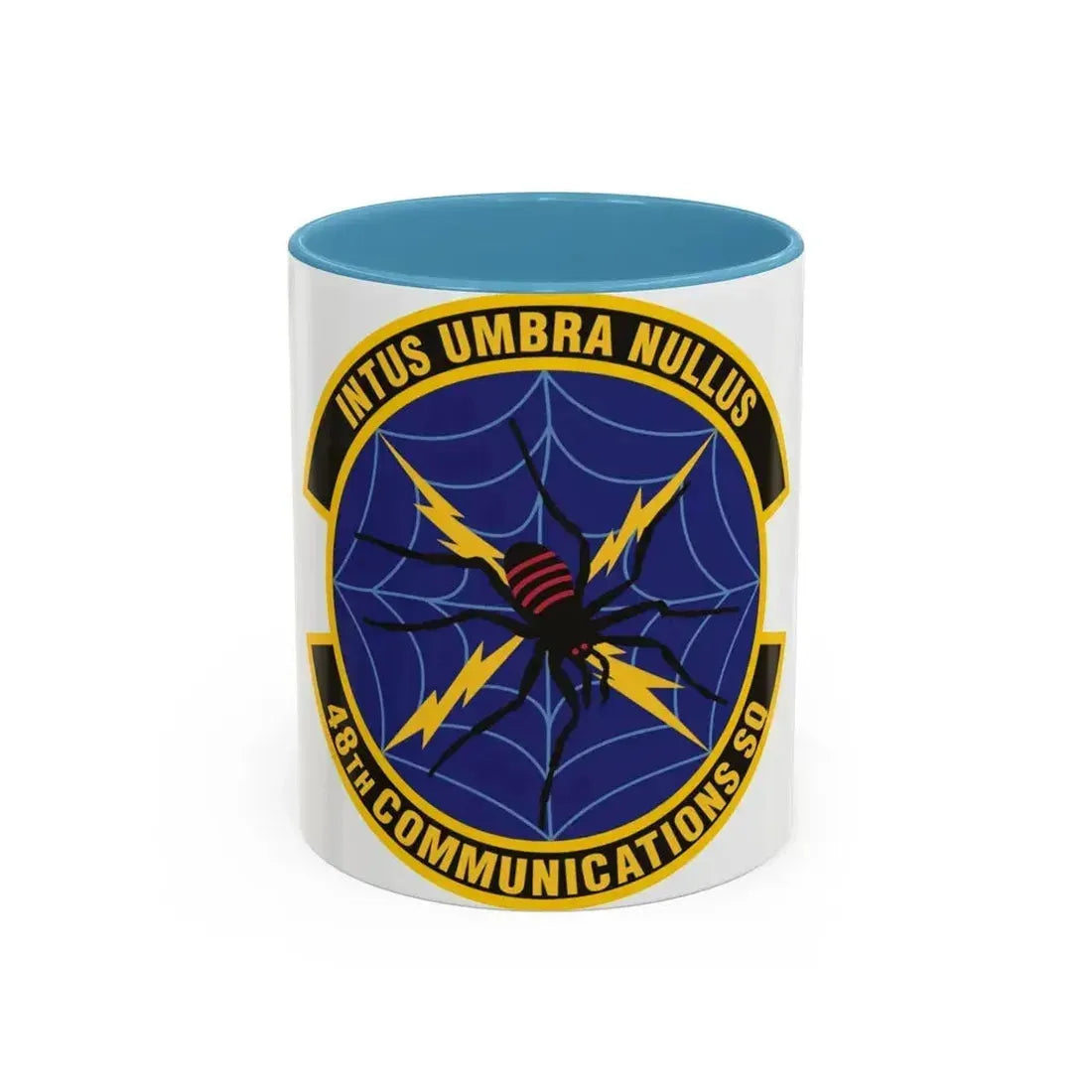 48th Communications Squadron (U.S. Air Force) Accent Coffee Mug 11oz Light Blue - Go Mug Yourself