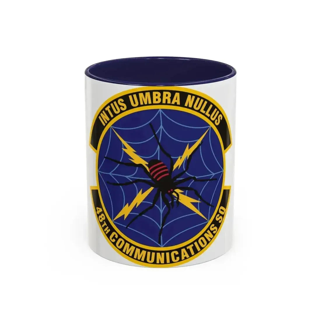 48th Communications Squadron (U.S. Air Force) Accent Coffee Mug 11oz Navy - Go Mug Yourself
