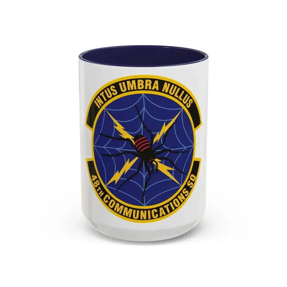 48th Communications Squadron (U.S. Air Force) Accent Coffee Mug 15oz Navy - Go Mug Yourself