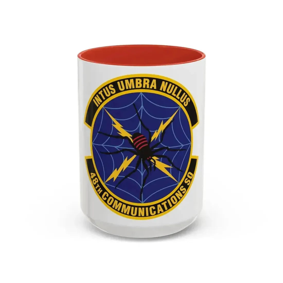 48th Communications Squadron (U.S. Air Force) Accent Coffee Mug 15oz Red - Go Mug Yourself