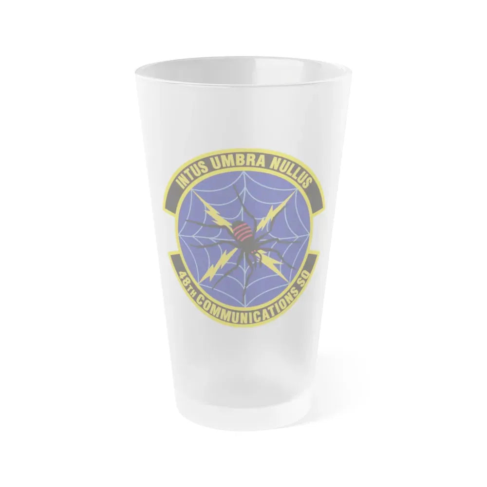 48th Communications Squadron (U.S. Air Force) Frosted Pint Glass 16oz Default Title - Go Mug Yourself