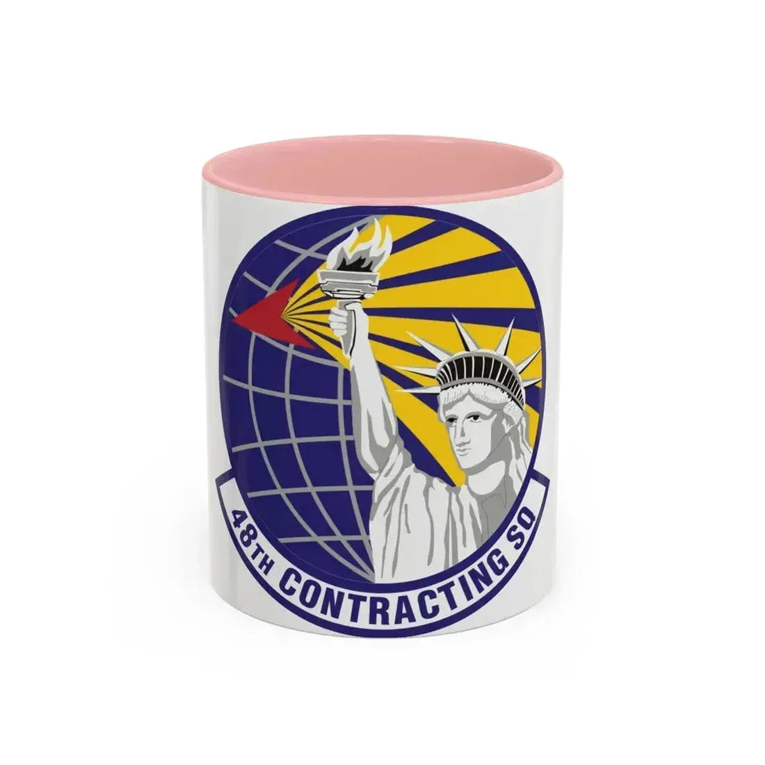 48th Contracting Squadron (U.S. Air Force) Accent Coffee Mug 11oz Pink - Go Mug Yourself