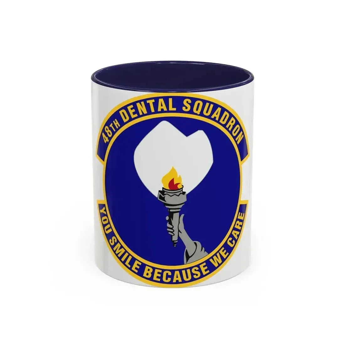 48th Dental Squadron (U.S. Air Force) Accent Coffee Mug 11oz Navy - Go Mug Yourself