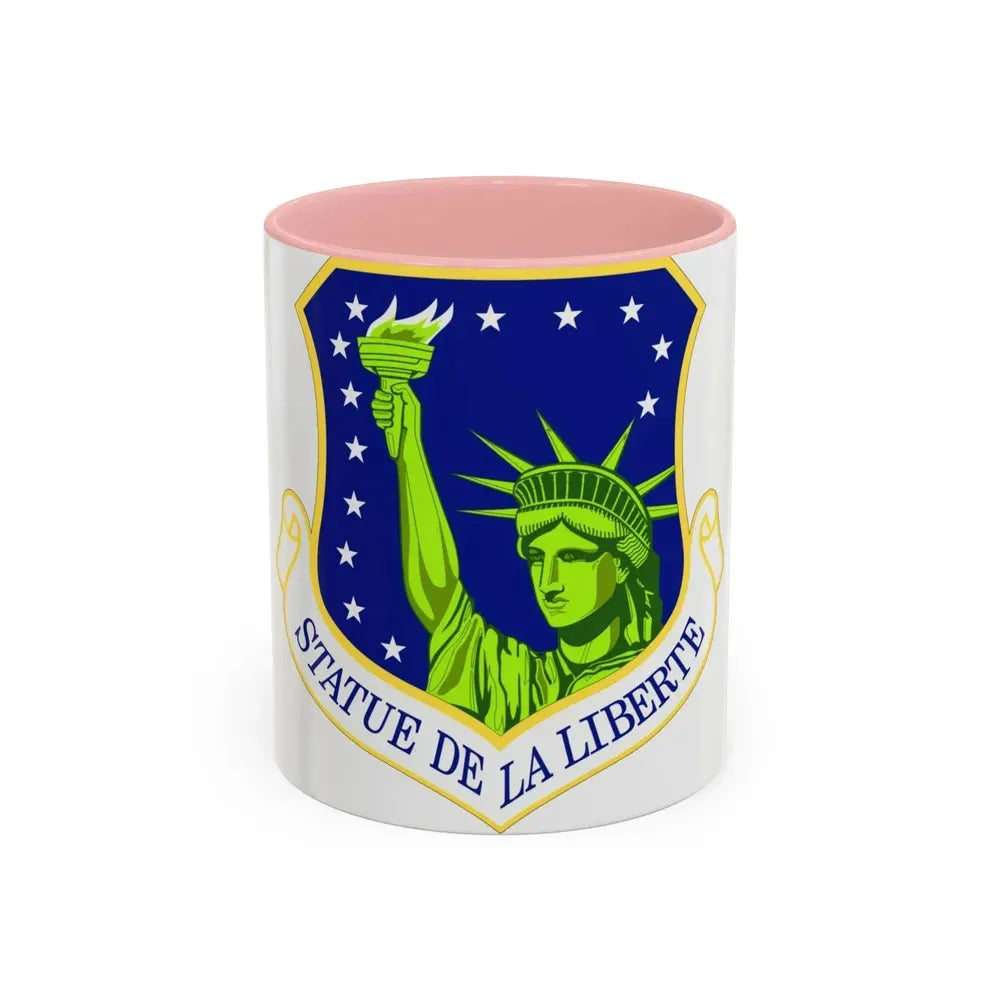48th Fighter Wing (U.S. Air Force) Accent Coffee Mug 11oz Pink - Go Mug Yourself