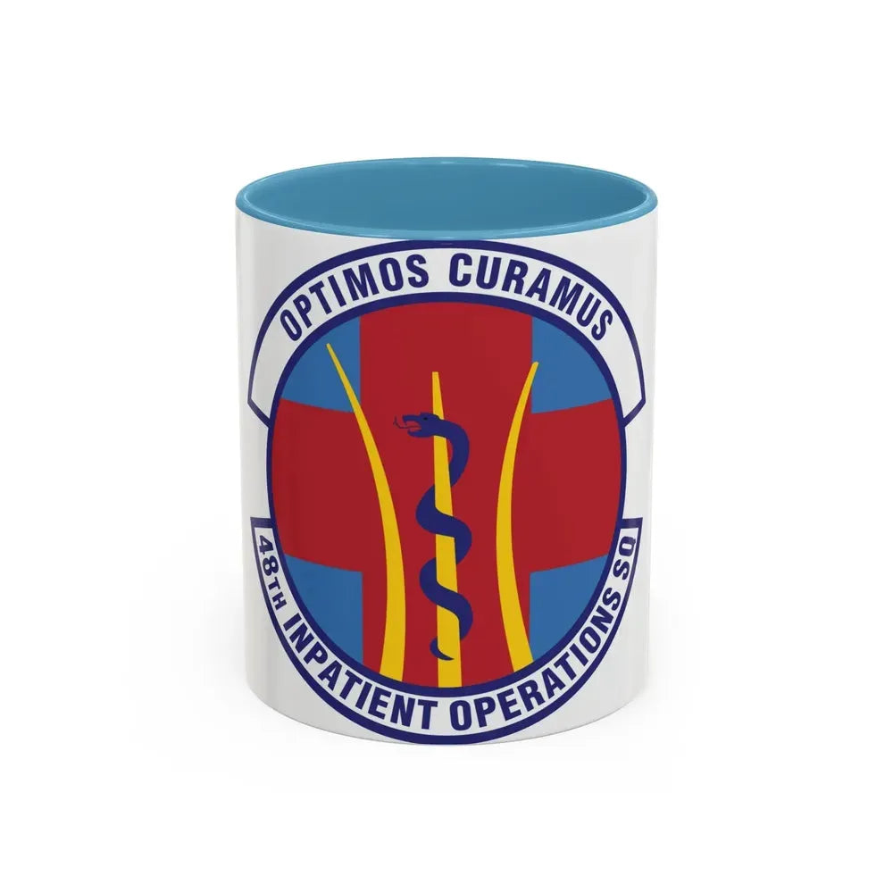 48th Inpatient Operations Squadron (U.S. Air Force) Accent Coffee Mug 11oz Light Blue - Go Mug Yourself