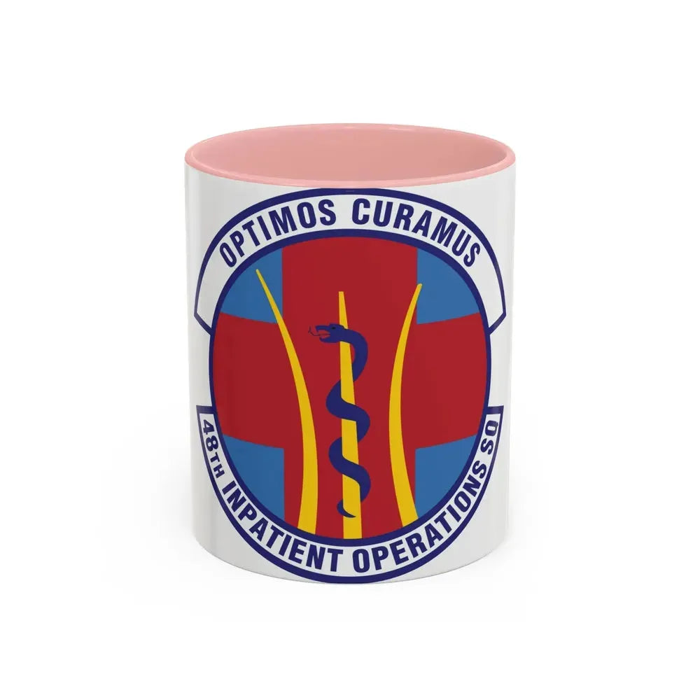 48th Inpatient Operations Squadron (U.S. Air Force) Accent Coffee Mug 11oz Pink - Go Mug Yourself