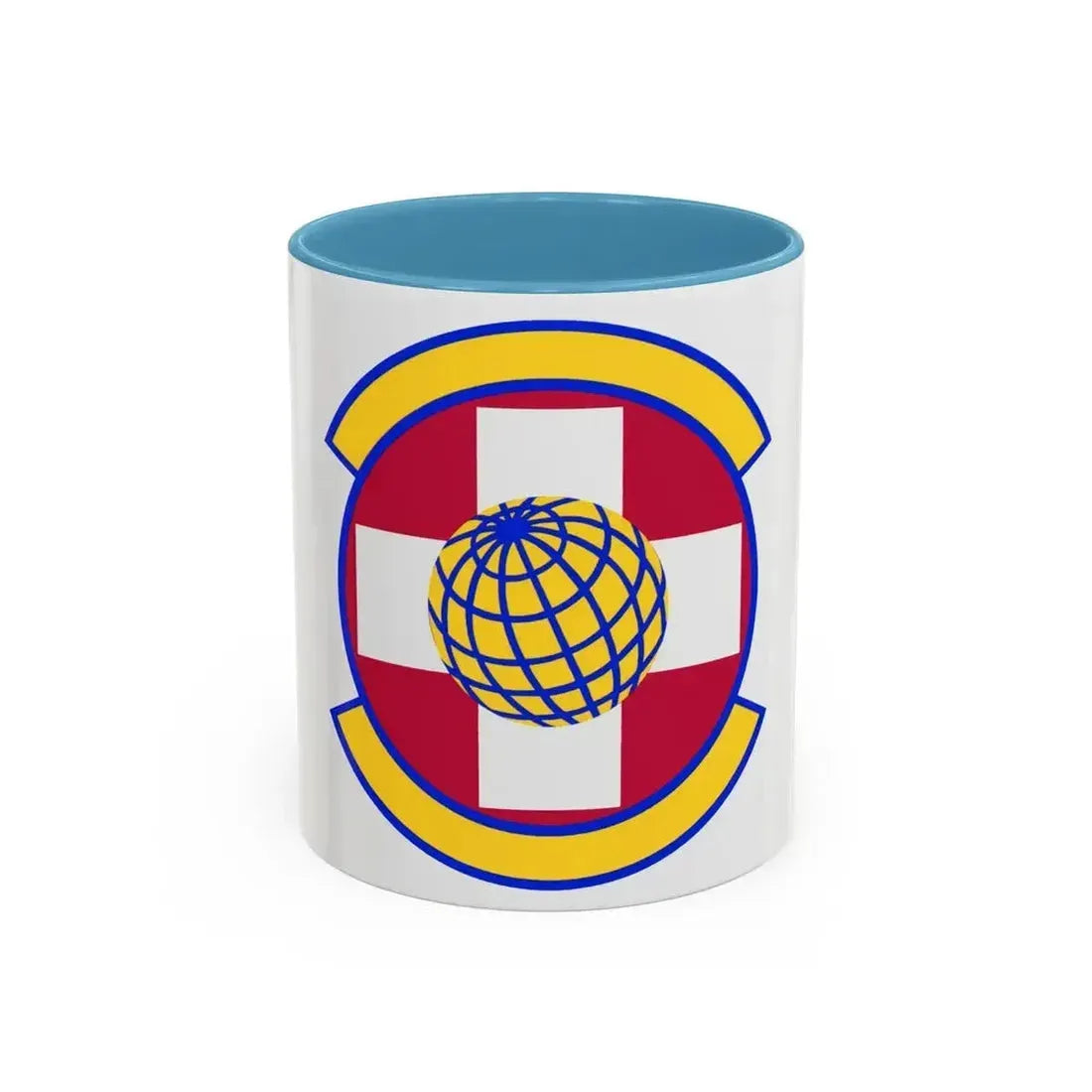 49 Healthcare Operations Squadron AETC (U.S. Air Force) Accent Coffee Mug 11oz Light Blue - Go Mug Yourself