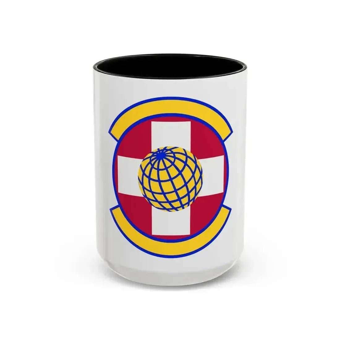 49 Healthcare Operations Squadron AETC (U.S. Air Force) Accent Coffee Mug 15oz Black - Go Mug Yourself