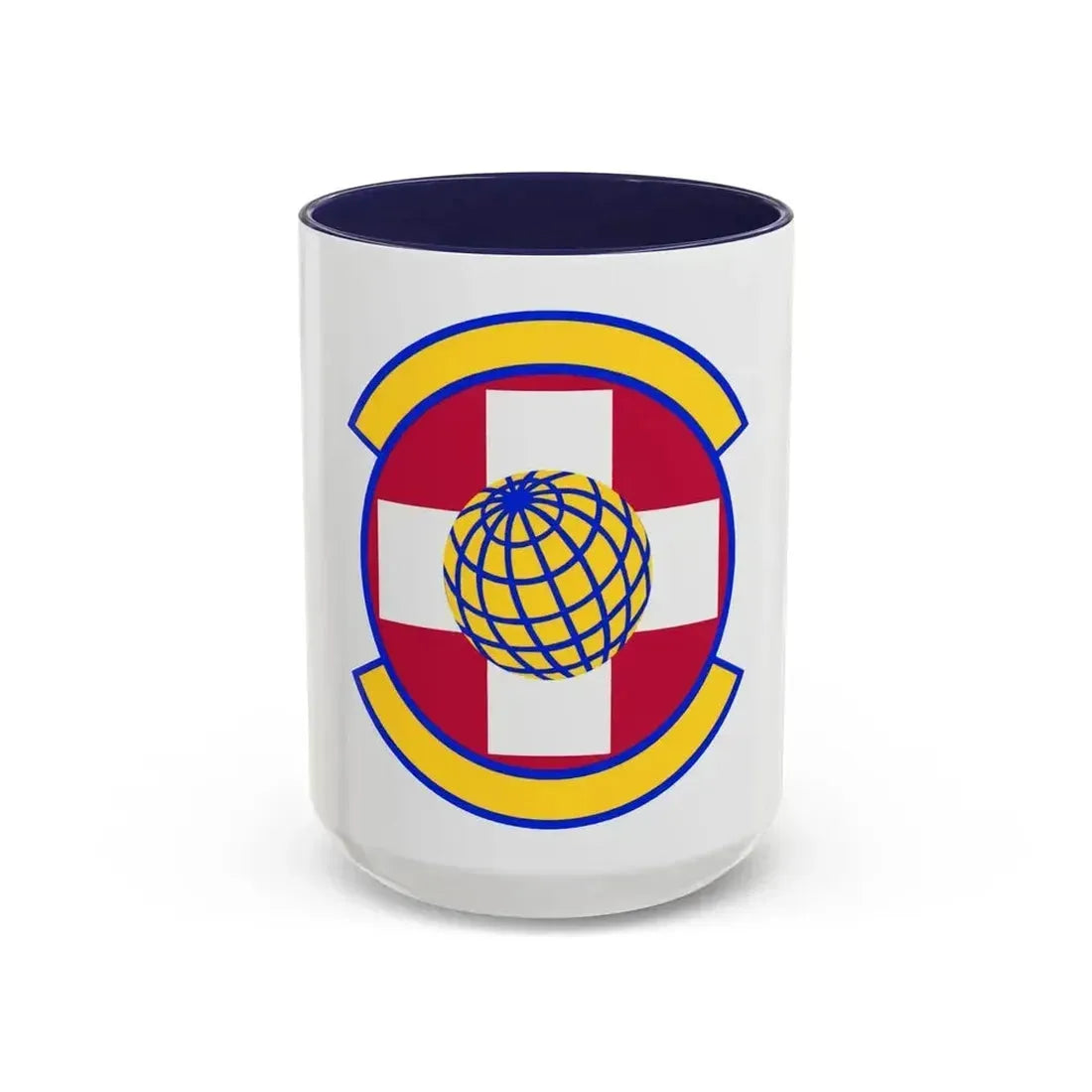 49 Healthcare Operations Squadron AETC (U.S. Air Force) Accent Coffee Mug 15oz Navy - Go Mug Yourself