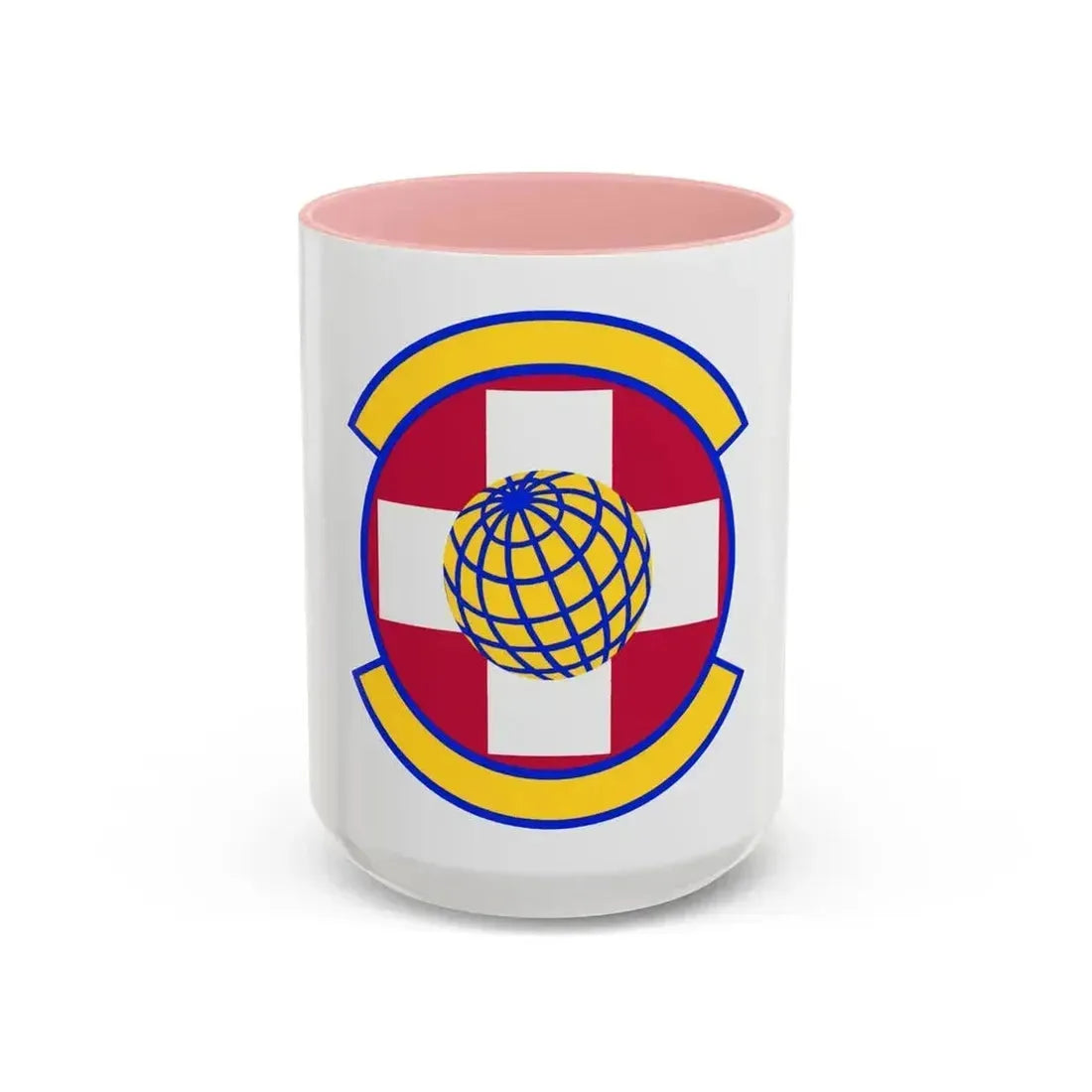 49 Healthcare Operations Squadron AETC (U.S. Air Force) Accent Coffee Mug 15oz Pink - Go Mug Yourself