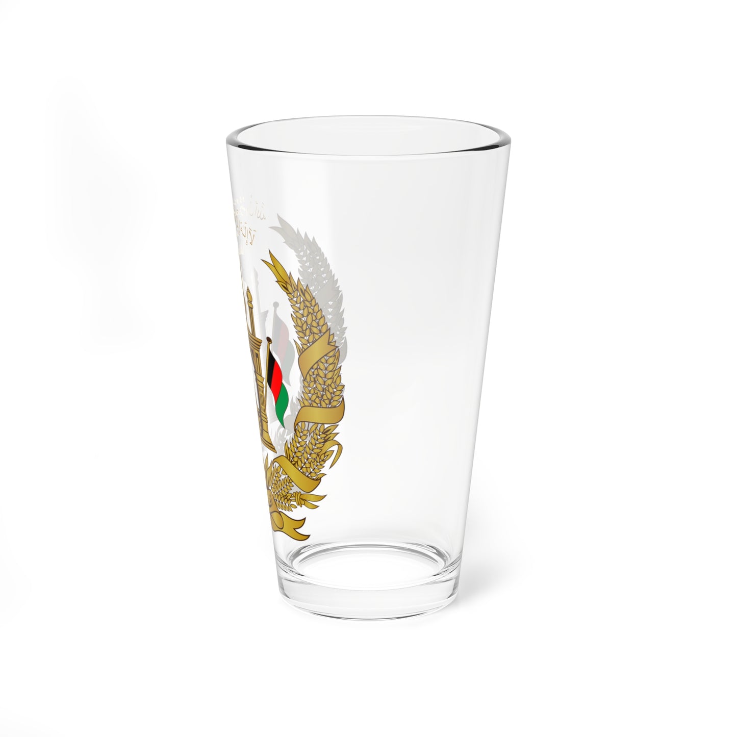 Emblem of Afghanistan 2004-2021 (Afghanistan) (Coat of Arms) Pint Glass 16oz