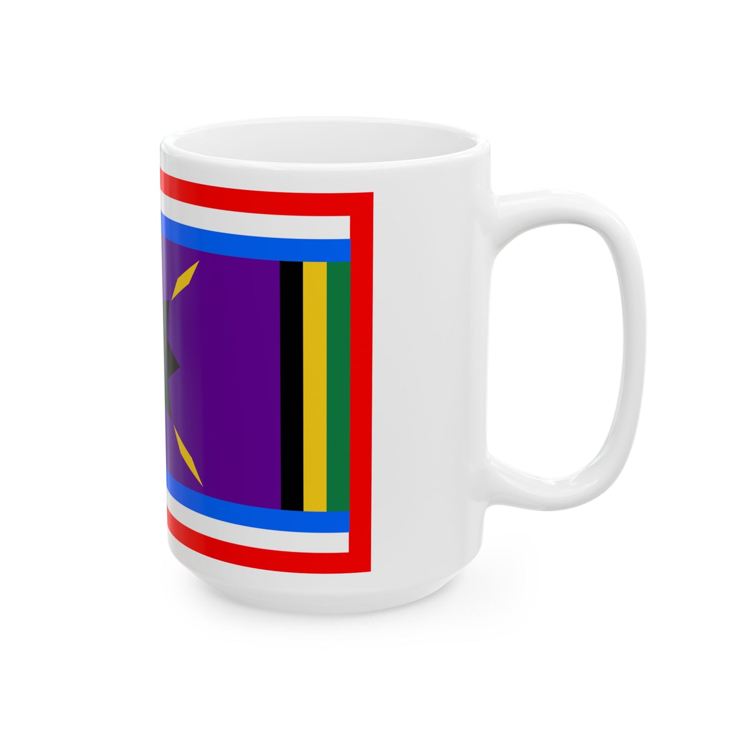 Harvey African American Flag (United States) White Coffee Mug