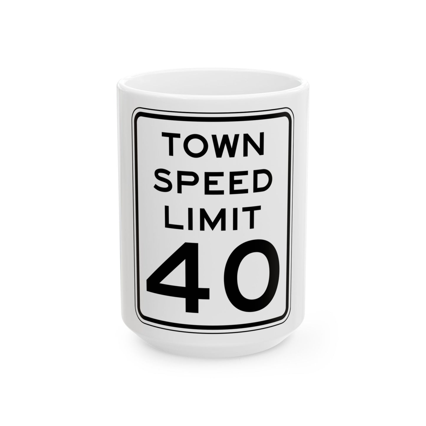 NYSDOT NYR2-6 (New York) (Road Sign) White Coffee Mug